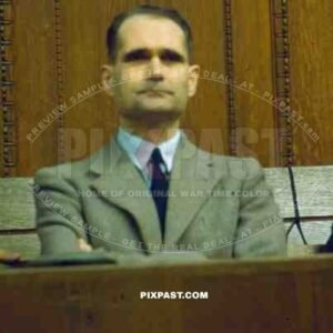 Rudolf Hess, Deputy to Hitler until 1941. NUREMBERG TRIALS 1946