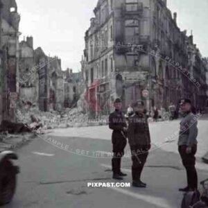 Rue Denis Papin in Blois, France 1940