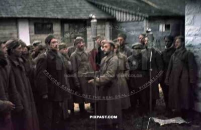 Russian Jewish Jew POW prisoners radio broadcast war reporter Kriegsberichter Franz Krieger Russia 1942