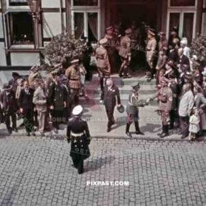 SA men in front of a hotel in Northeim, Germany ~1938