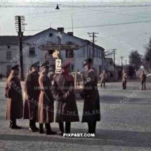 SA officers in Sieradz, Poland 1942 Lotz Ghetto