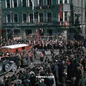 SS parade in Leoben, Austria 1938