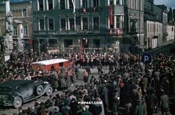 SS parade in Leoben, Austria 1938
