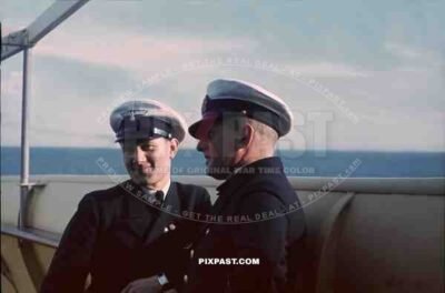 Ship Captain of the KDF Cruiser MV Wilhelm Gustloff, 1939, Leaving Hamburg Harbour.