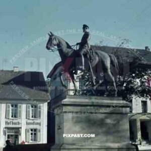 Sigmaringen - Reiterstandbild des Fürsten Leopold von Hohenzollern, Memorial, Statue 1936