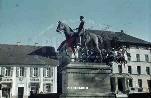 Sigmaringen - Reiterstandbild des Fürsten Leopold von Hohenzollern, Memorial, Statue 1936