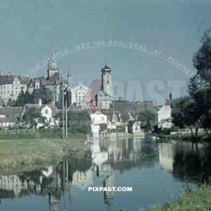 Sigmaringen Scloss Castle on upper Danube 1939