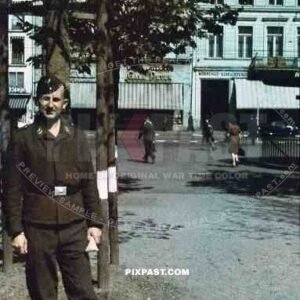 Soldier at the Neumarkt in Cologne, Germany 1940