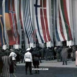 Southern hall of the technical fair in Vienna, Austria 1943