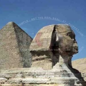 Sphinx and Pyramid of Cheops in Giza, Egypt 1939