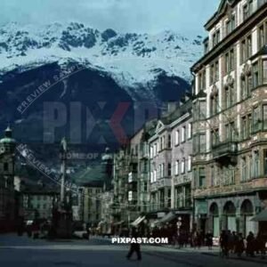 St Annas Column, Maria-Theresien-Strasse, Innsbruck, Austria 1939