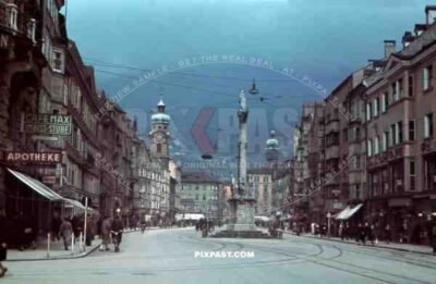 St Annas Column, Maria-Theresien-Strasse, Innsbruck, Austria 1940