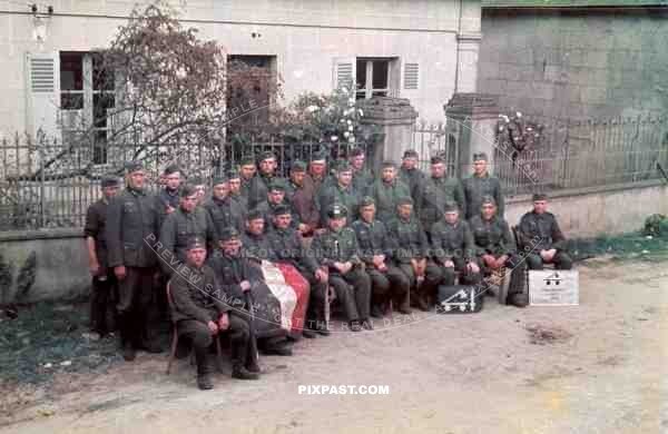 Staff Portrait of the German 290th infantry division Baking Company Backerei-Komp. 290 I.D. In France 1940