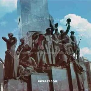 Taras Shevchenko monument in Kharkiv Kharkov, Ukraine 1941