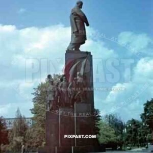 Taras Shevchenko monument in Kharkiv Kharkov, Ukraine 1941