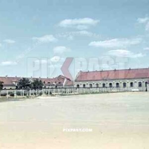 The Hussar barracks (Husarenkaserne) in Bautzen, Germany 1939
