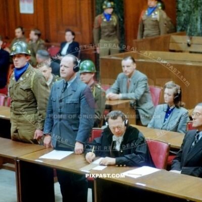 The Nuremberg trial of German Luftwaffe Field Marshal Erhard Milch 1945