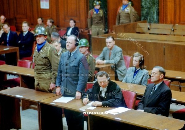 The Nuremberg trial of German Luftwaffe Field Marshal Erhard Milch 1945
