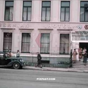 The Royal Hibernian Hotel at Dawson St. in Dublin, Ireland 1939