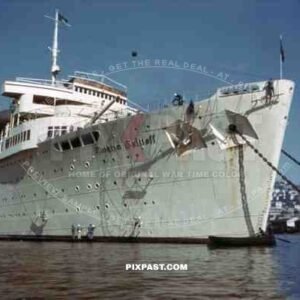 The Wilhelm Gustloff KDF Cruise Liner at the harbour of Genoa, Italy 1939