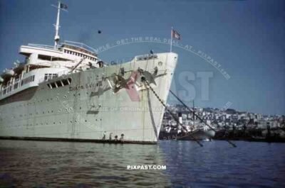 The Wilhelm Gustloff KDF Cruise Liner at the harbour of Genoa, Italy 1939