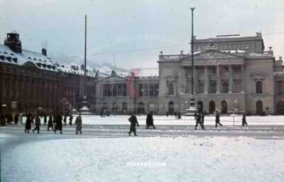 The new theater at the Augustusplatz in Leipzig, Germany 1941