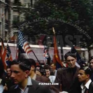 The people of Paris Celebrating their Liberation from German Occupation. 26 August 1944.