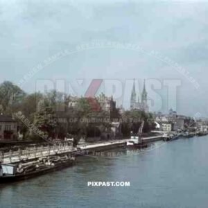 The river Danube in Regensburg, Germany 1938
