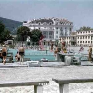 Thermal bath in Baden, Austria 1937
