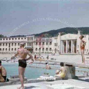 Thermal bath in Baden, Austria 1937