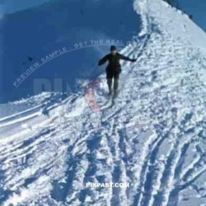 Uffz Erich Thalemann skiing in Finland 1944