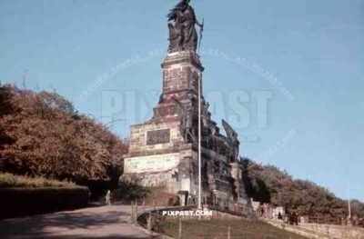 Unification of Germany monument, 1870. Am Niederwalddenkmal, Rüdesheim am Rhein, Hessen, 1939,