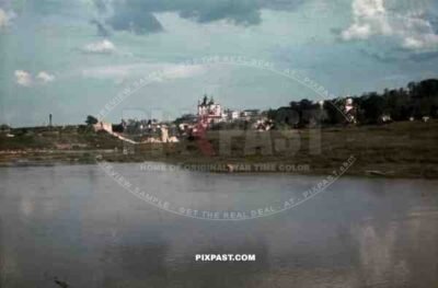 Uspenski cathedral, Smolensk 1941, Church, town, and lake, 10th Motorised infantry division repair werkstatt Bryansk 1941