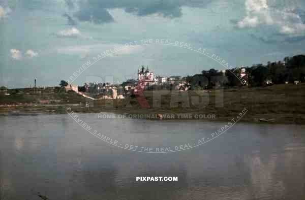 Uspenski cathedral, Smolensk 1941, Church, town, and lake, 10th Motorised infantry division repair werkstatt Bryansk 1941