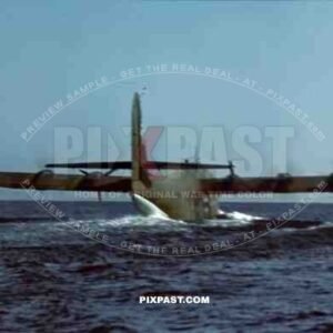 V6 German Luftwaffe Seaplane Blohm & Voss BV 222 Viking, Tripoli harbour in Libya, 1942.