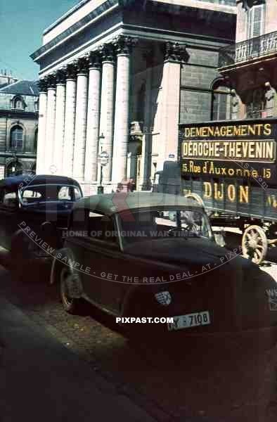 Vaillant / Frand Theatre in Dijon, France 1940 Wehrmacht symbol 337. Inf.Div. Infantry Division