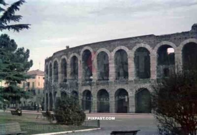 Verona Arena at the Piazza Brà, Italy 1942