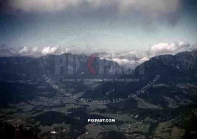 View from the window of Adolf Hitlers Eagles Nest May 1945