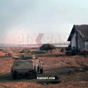 Volkswagen Kubelwagen Jeep. Plattensee offensive. Hungary. March 06 1945