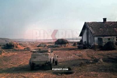 Volkswagen Kubelwagen Jeep. Plattensee offensive. Hungary. March 06 1945