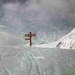 WW2 color Austrian road sign parsenbahn 1937