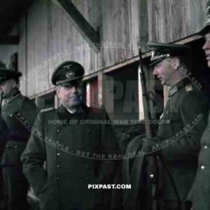 WW2 color KAR98 rifle trainning wehrmacht general officers shooting stand 207 Infantry Division