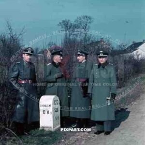 WW2 color medical doctor arzt Leipzig Russia front 1942 uniform dagger portrait group