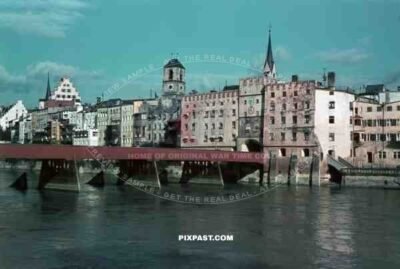 Wasserburg am Inn. Oberbayern Bavaria 1940. Wasserburger Innbrucke