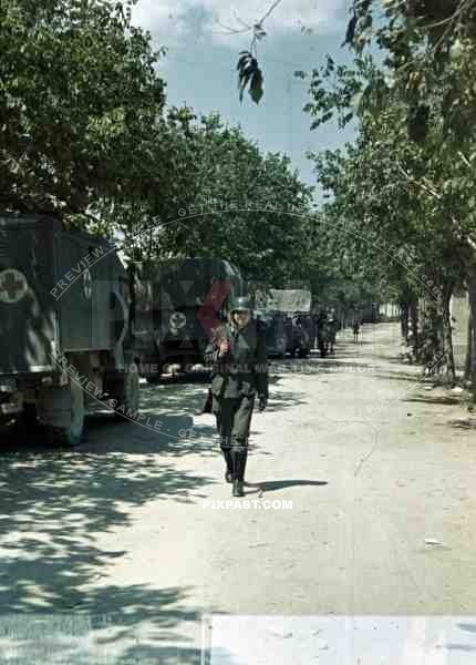 Wehrmacht convoy in Croatia