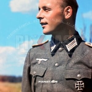 Wehrmacht officer of the 59th Reconnaissance Battalion. 8th Panzer Division. Russia August 1942. PAB panzer badge. CHOLM