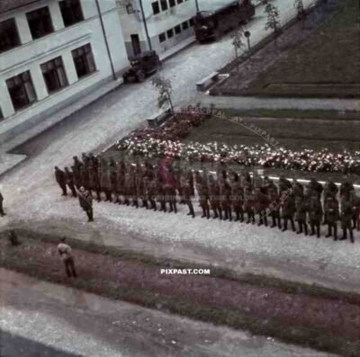 Wehrmacht soldiers at Camp Strajerilor in Breaza, Romania 1941