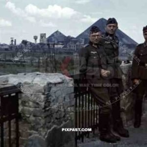 Wehrmacht soldiers at the Kochegarka mine in Horliwka, Ukraine 1942