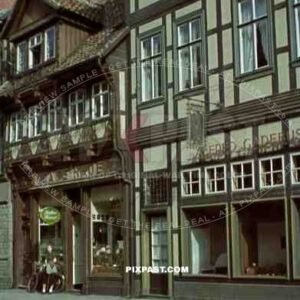 Wernigerode, 1941, Goldschmiede Alfred Gadebusch, gold smith, Cafe Haus Wien, Breite Strasse 2,