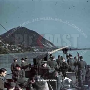 Wounded German Wehrmacht soldiers rest hospital trip lake southern Germany 1943
